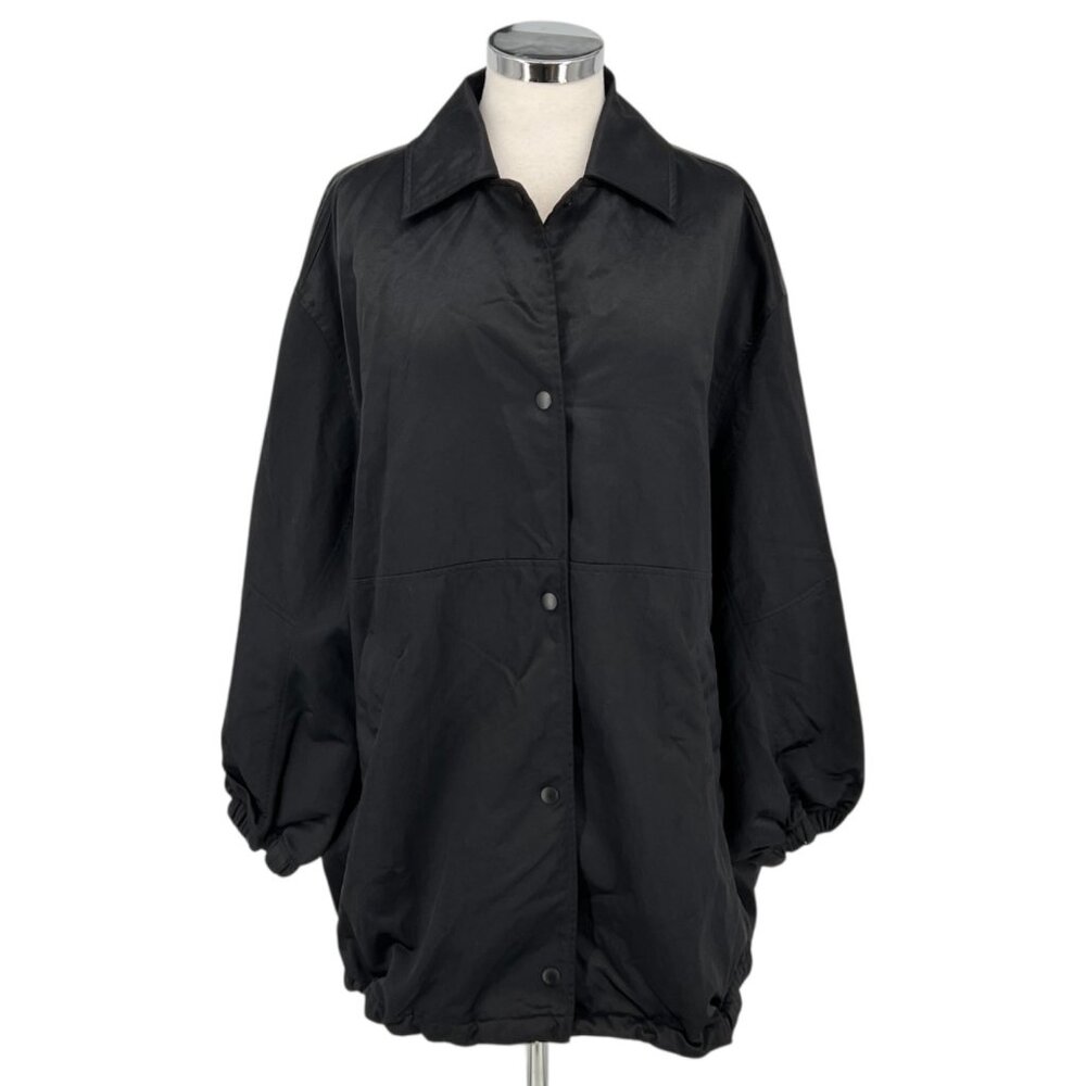 Lululemon Lightweight Oversized Black Coaches Jacket Womens Size Medium